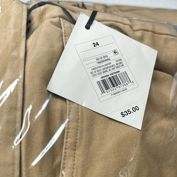 Ava & Viv High-Rise Wide Leg Cargo Pants Tan Women Plus Sizes choose your size👇 - Picture 6 of 9